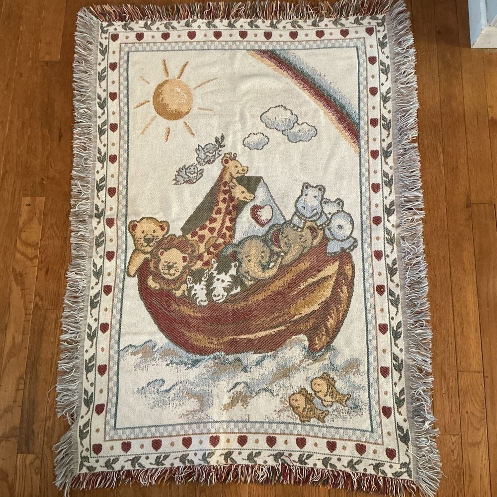 Animal-Themed Woven Wall Tapestry or Blanket